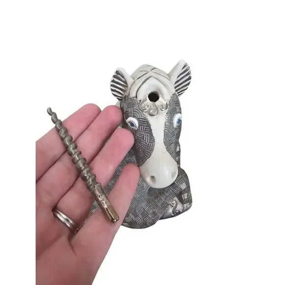 Rinconada Unicorn Figure Wildlife Series Large Limited Edition Hand Made Uruguay